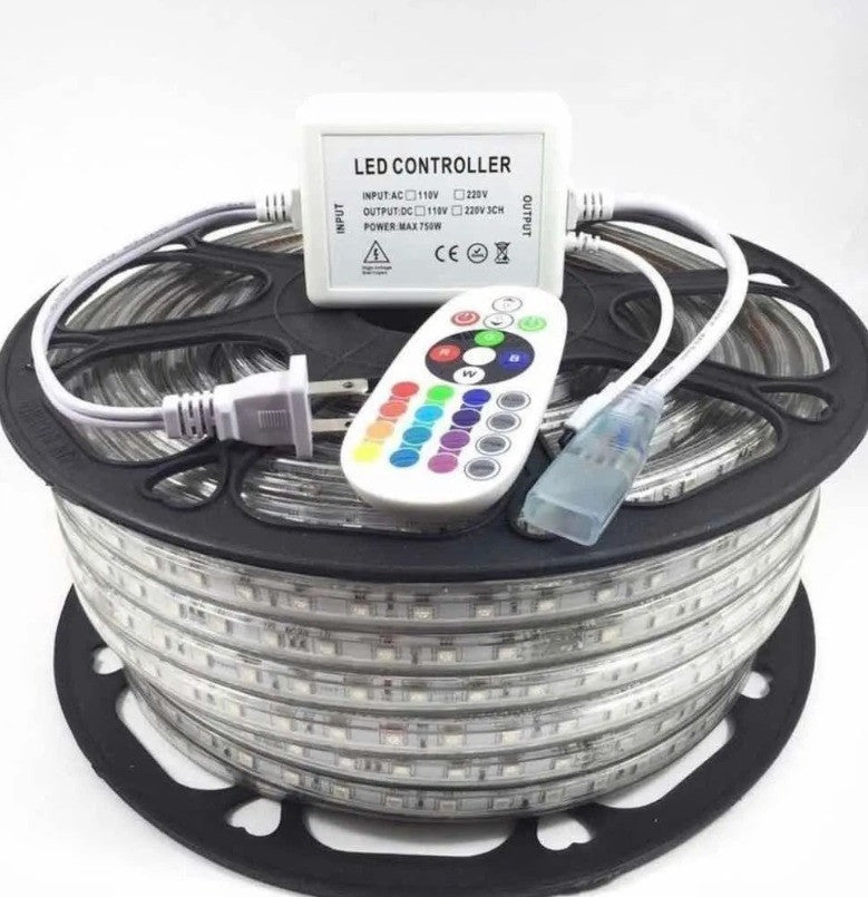 CINTA LED RGB TIPO MANGUERA CON CONTROL