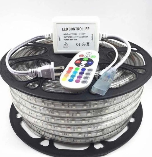CINTA LED RGB TIPO MANGUERA CON CONTROL