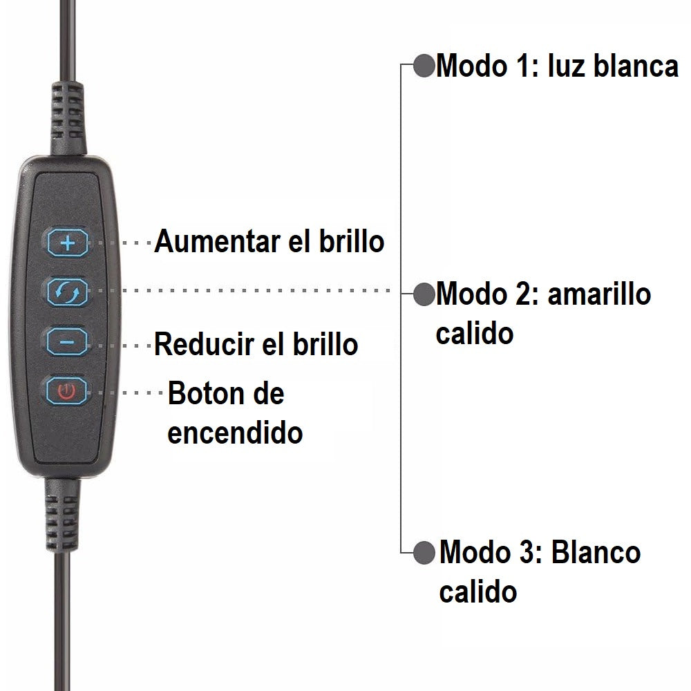 Anillo De Luz Con Soporte Para Celular